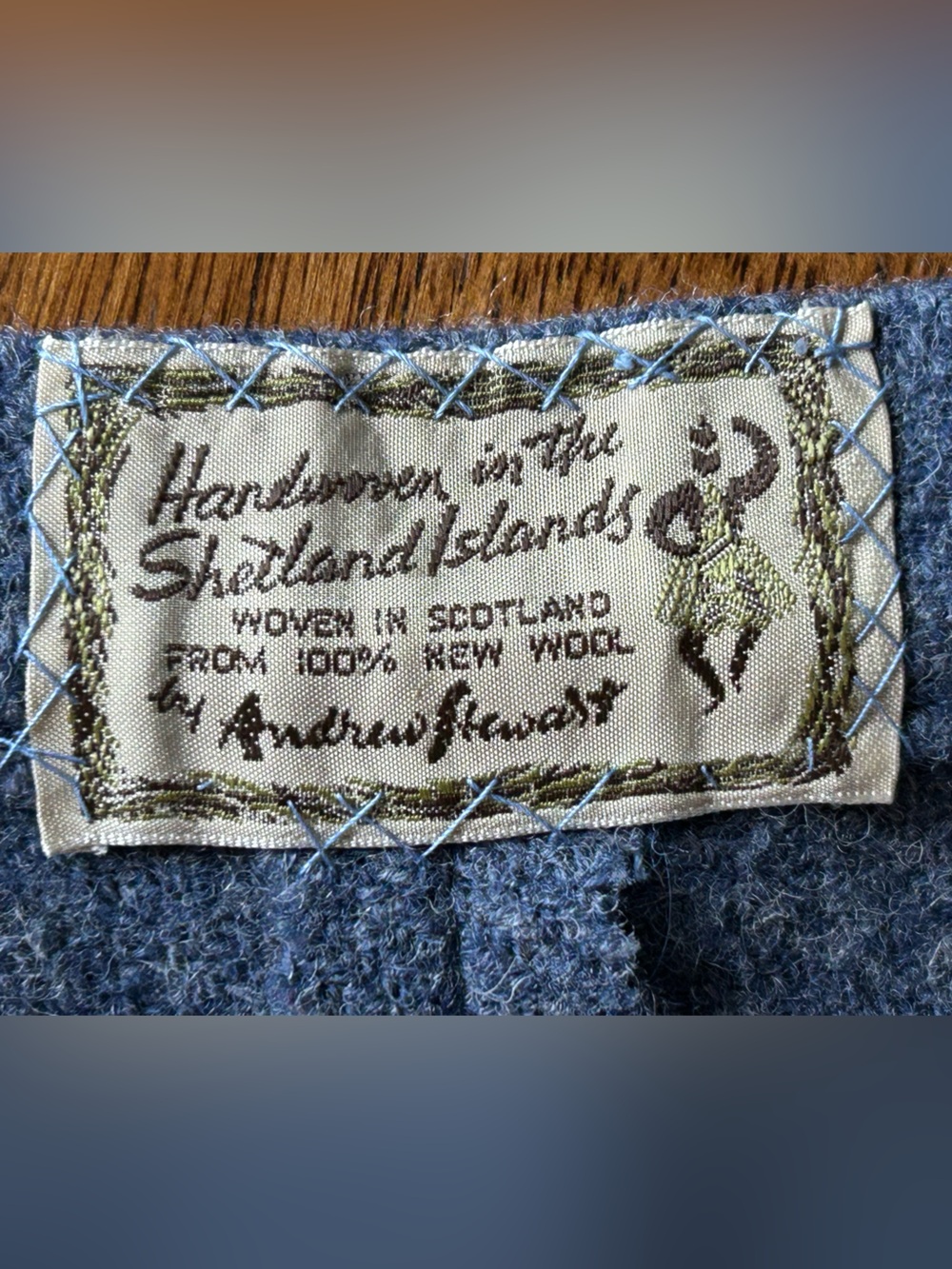 Andrew Stewart Handwoven in Scotland 100% New Wool Vintage A-Line Midi Skirt